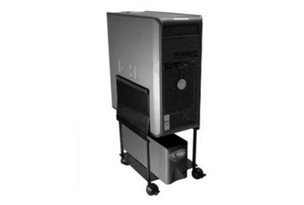 suporte para CPU e estabilizador com rodízios
