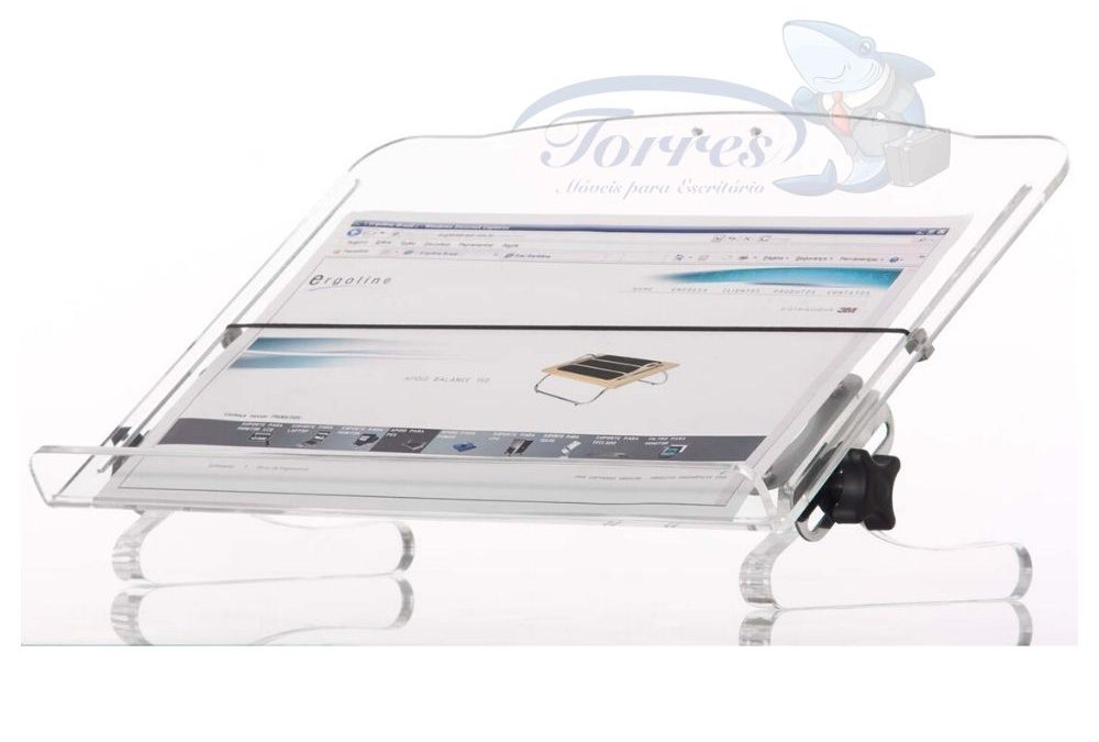 Suporte para texto em acrílico modelo TOR560
