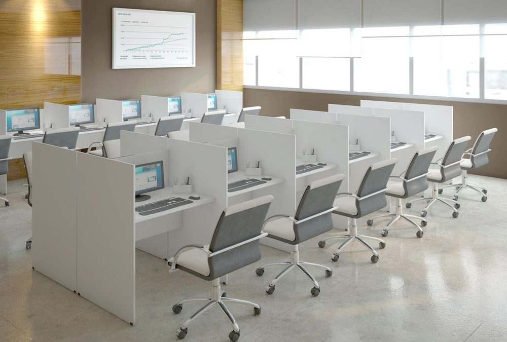 Estações de atendimento para telemarketing