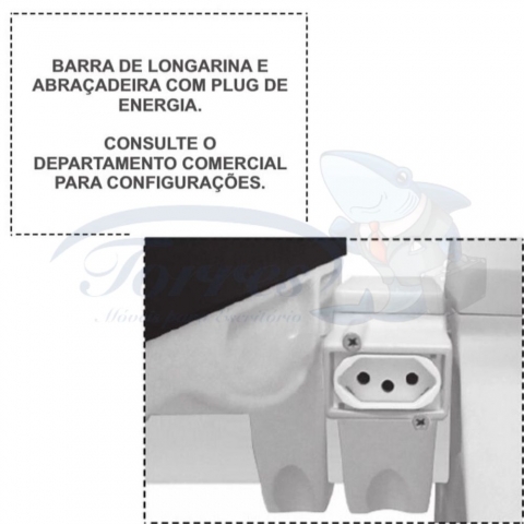 Longarina Torres Kira com Plug de energia