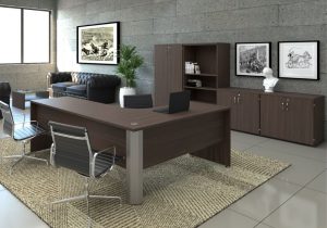 Linha torres case mesa em L pé painel ambientada