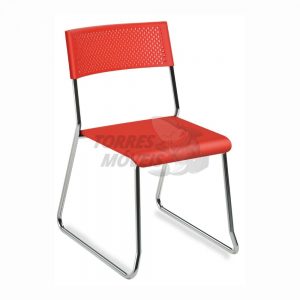 Cadeira Torres Easy base trapezoidal sem braço