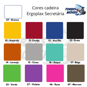cores ergoplax secretária