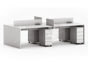 Plataforma Torres Opus com biombos lisos